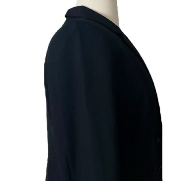 Ann Taylor Black Blazer Slim Notch Lapel 2 Button Pockets Women’s Plus Size 14 - Picture 8 of 13
